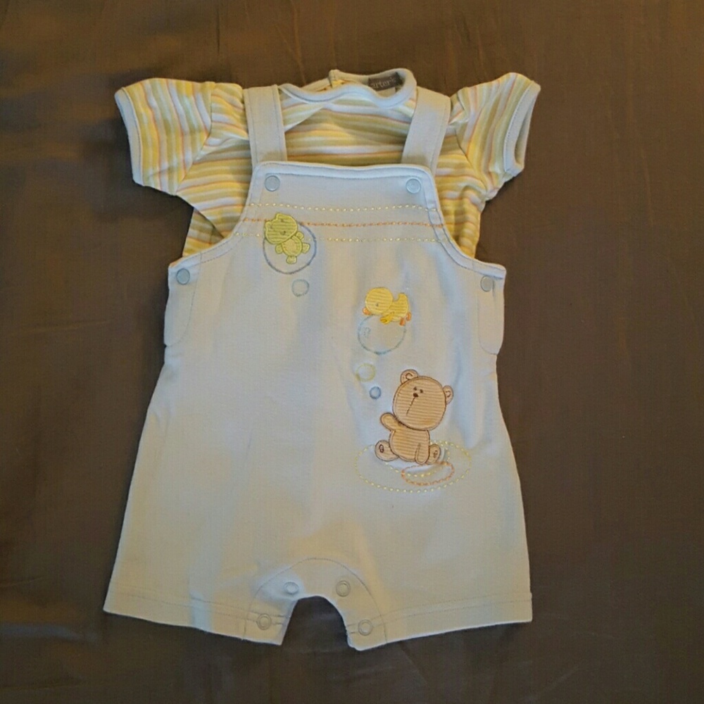 Carters 3 months soft overall set
